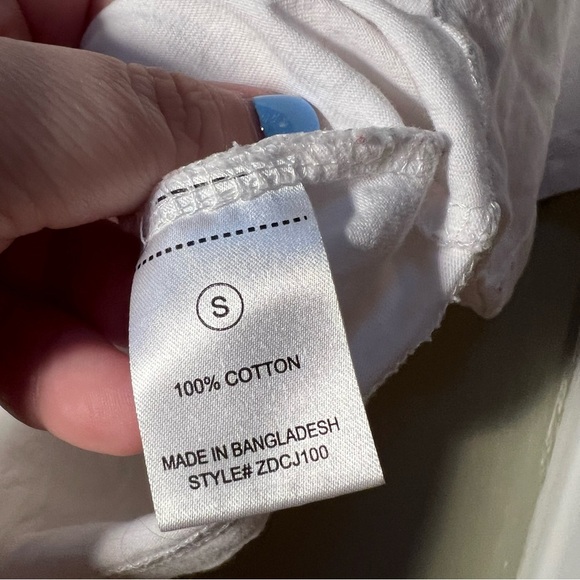 Fashion Nova Elisa Relaxed Crop Tee White S - Picture 8 of 8